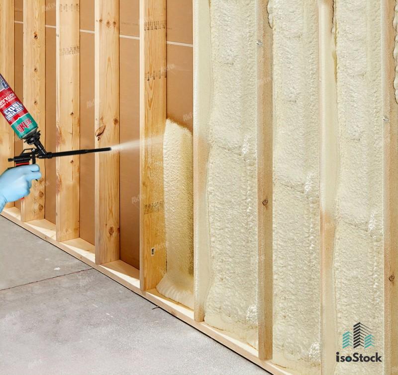 Akfix Thermcoat Spumă poliuretanică termo-fonoizolantă, aplicare cu pistol, 850 ml