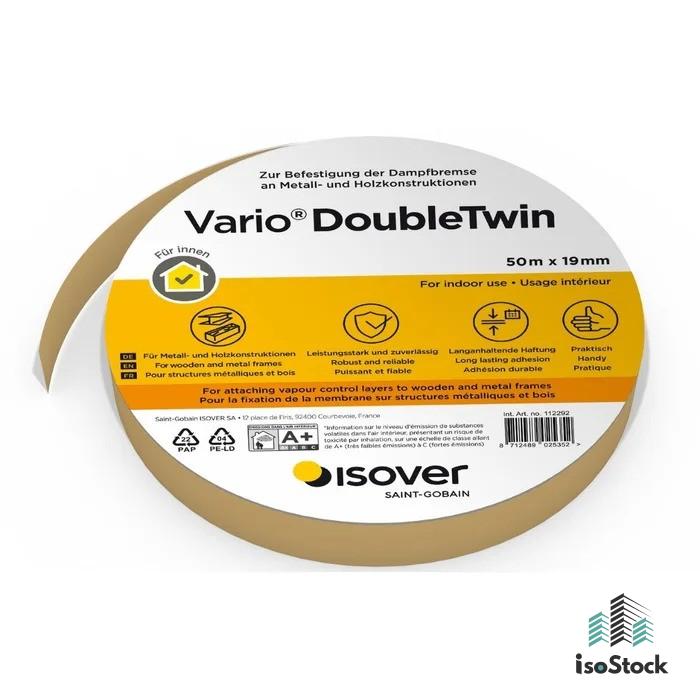 Banda dublu adeziva Isover Vario Double Twin 19mm x 50 m