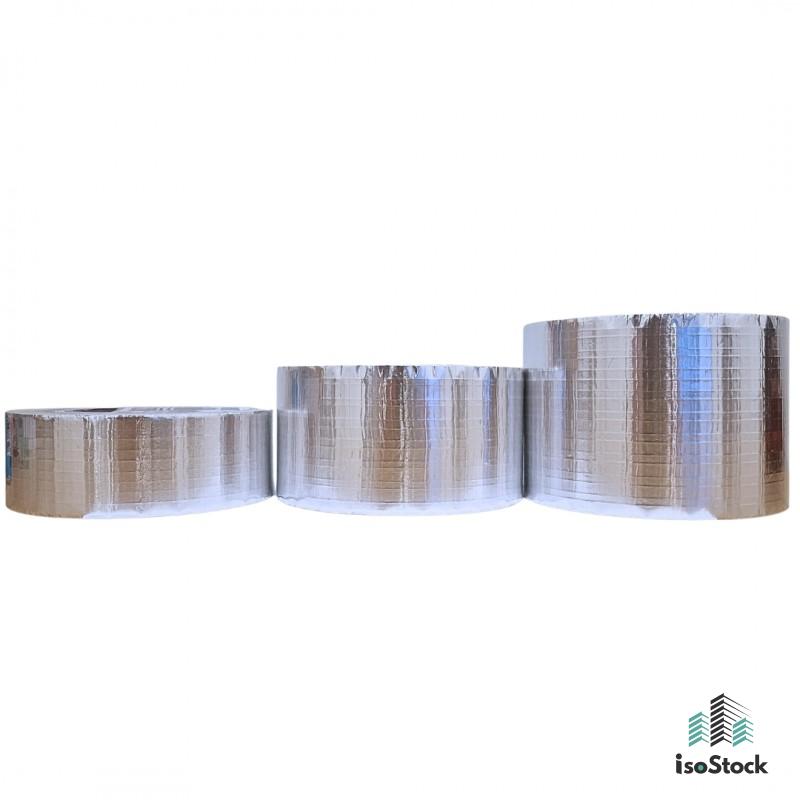 Bandă Adezivă Ranforsată din Aluminiu Termorezistentă 96 mm × 45 m