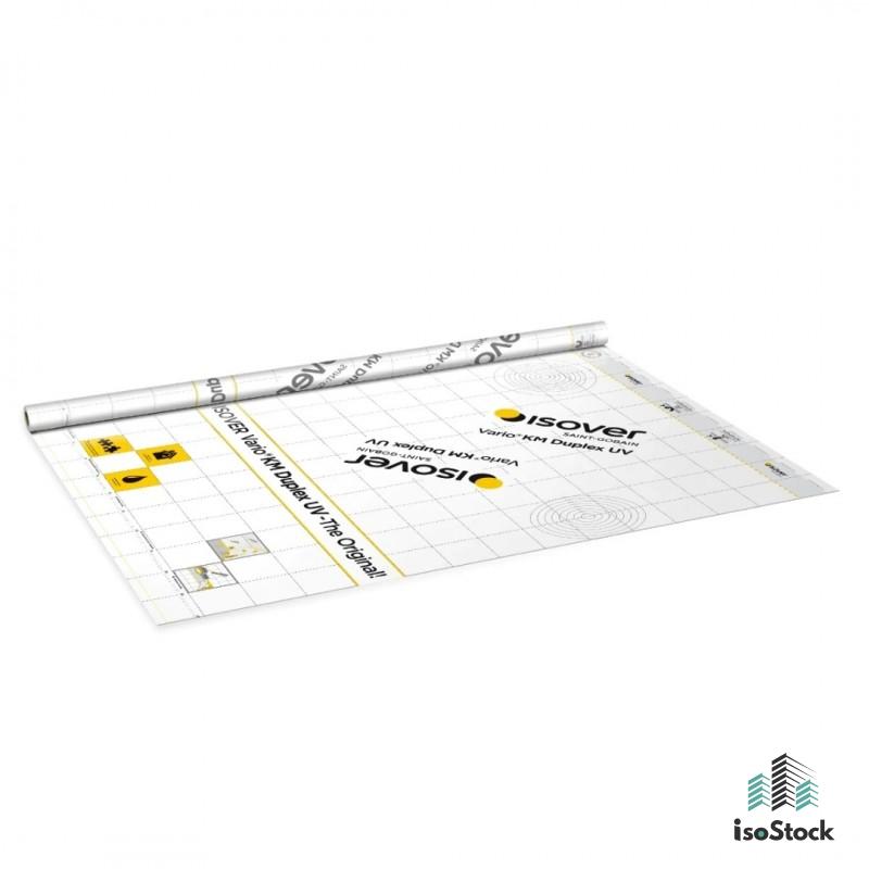 Isover Vario KM Duplex - Membrană barieră de vapori inteligentă cu SD variabil, 60 m²