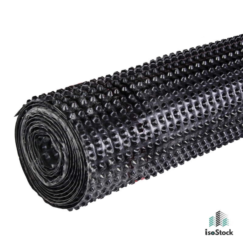Membrană hidroizolație cu crampoane Black Star, 400 g/m², 1 × 20 m