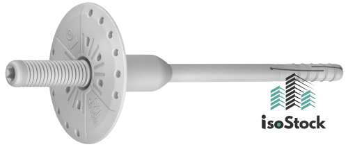 Rawlplug R-TFIX-8S-235 – Diblu premium cu cui metalic pentru termoizolație, 8 x 235 mm, cutie 100 buc