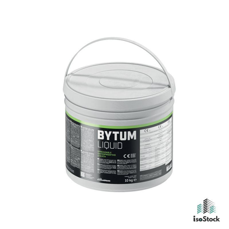 ROTHOBLAAS Bytum Liquid - Membrană hidroizolantă bituminoasă aplicabilă la rece,10kg
