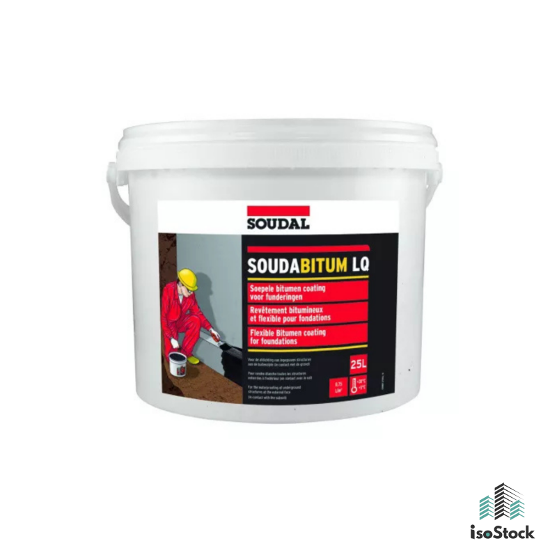 SOUDAL Soudabitum LQ 25L  -  Hidroizolație bituminoasă pentru exteriorul fundației