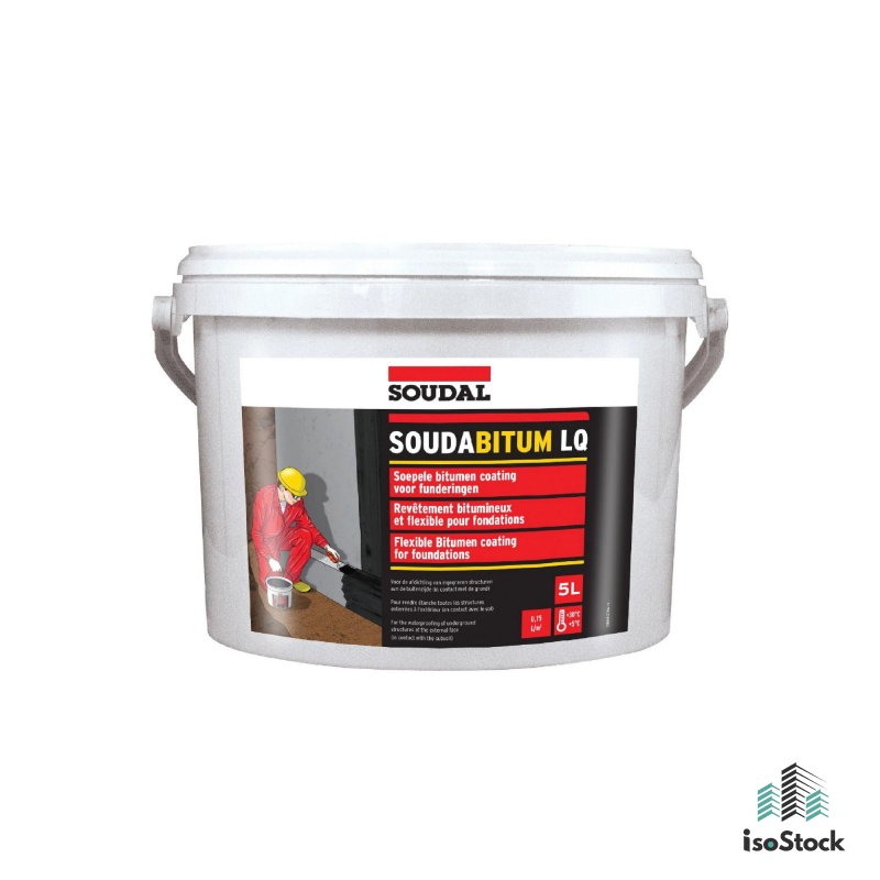 SOUDAL Soudabitum LQ 5L  -  Hidroizolație bituminoasă pentru exteriorul fundației