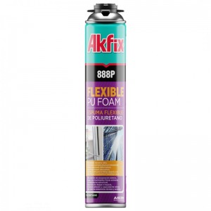 Akfix 888P Spumă poliuretanică flexibilă, aplicare cu pistol, 750ml