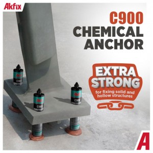 Akfix C900  Ancoră chimică poliester pentru fixări structurale, 300 ml