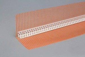 Profil colț PVC 20 × 20mm cu plasă 10 × 10 cm, 2.5m