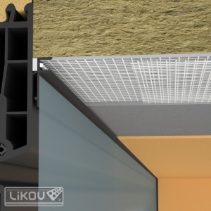 Profil conexiune tâmplărie cu plasă, 2.4ml, gri antracit 7016