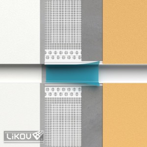 Profil LIKOV PVC  pentru rosturi decorative 50x20mm/2.5m