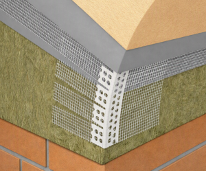 Profil PVC flexibil cu muchie dreaptă plasă 10 × 10 cm 2.5 m