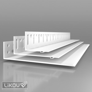 Profil start soclu PVC , elimină punțile termice, 2.5 m